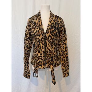 Tripp NYC Leopard Print Jacket Medium